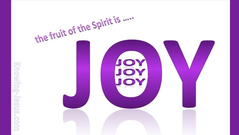 Galatians 5:22 Fruit of the Spirit is Joy (purple)